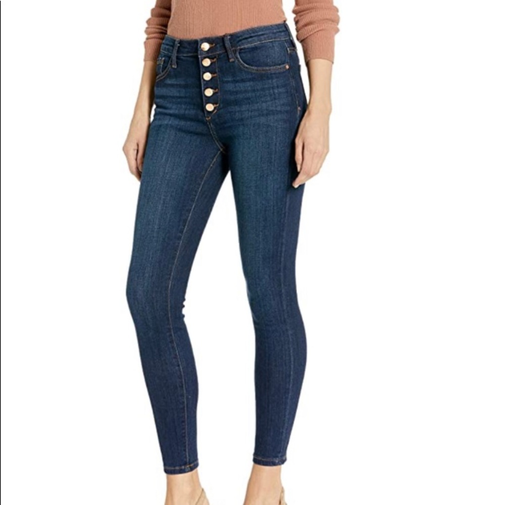 Sand Edelman blue Stiletto High Rise Ankle Jeans